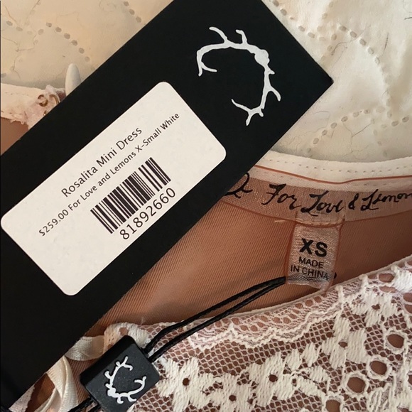 For Love & Lemons Rosalita mini dress NWT XS - Picture 5 of 7